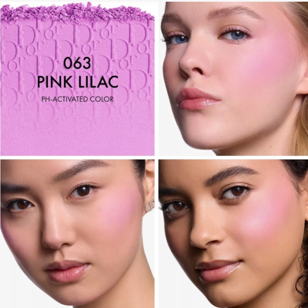 PINK LILAC 063 - Dior Rosy Glow Color Awakening Powder Blush Compact